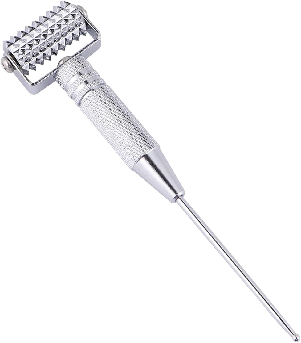 EXCEART Acupuncture Pen Ear Massage Tool Face Roller Adjustable Deep Tissue Massage Tool for Face Ear Self-Massage