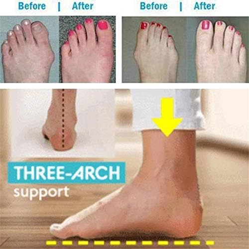 Orthopedic Bunion Corrector Sandals,Comfy Platform Flat Sole PU Leather Shoes for Women (Black,8)