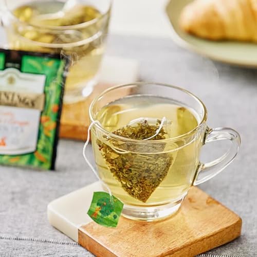 Twinings Discovery Collection Green Exotic Mango & Ginger, 30 Large Leaf Pyramid Tea Bags