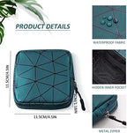 Sanitary Napkin Storage Bag with Zipper,Portable Menstrual Cup Pouch Sanitary Napkin Pads Storage Bags,Feminine First Period Bag for Teen Girls Women (Green)
