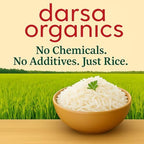 Darsa Organics White Basmati Rice (2lb) - USDA Organic Long Grain White Rice from India - Premium Aromatic & Fluffy Grains for Biryani & Pilaf - Non-GMO, Kosher, Vegan & Chemical-Free (Resealable Bag)