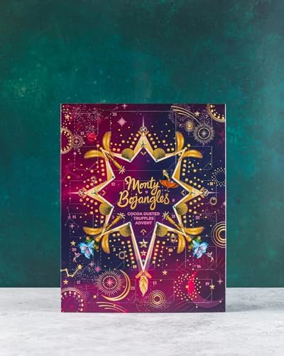 Monty Bojangles Enchanting Winter Nights Advent Calendar Chocolate Truffles (8.3oz), Gifts For Chocolate Lovers With Delicious Truffles, Luxury Christmas Advent Calendar