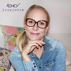 Eyekepper 4-Pack Chic Reading Glasses for Women Oversized Readers +0.75