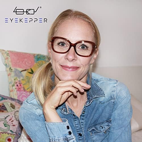 Eyekepper 4-Pack Chic Reading Glasses for Women Oversized Readers +2.25