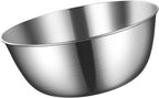 DAUZ Mixing Bowl, Simple Sturdy Stainless Steel Thickened Cooking Basin for Gathering (28cm)