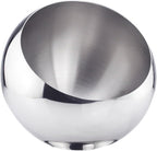 IMIKEYA Sturdy Stainless Steel Slanting Bowl Multi-Purpose Serving Bowl for Fruit Condiments Appetizers for Kitchen Buffet