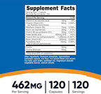 Nutricost High Potency Vitamin B Complex 462mg, 120 Capsules - with Vitamin C - Energy Complex