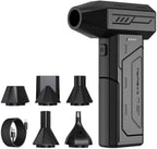 Compressed Air Duster,130000RPM Super Power Cordless Air Duster,Rechargeable Brushless Blower,3 Gear Adjustable Mini Blower with LED Light,Dust Remover for Computer/House/Outdoor/Car