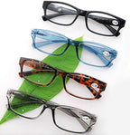 MODFANS Set of Reading Glasses 1.75 for Men Women Readers with Comfortable Spring Hinge Stylish Look Highe Quality with Pouch