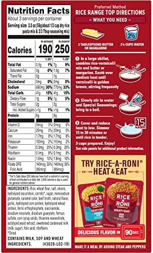 Rice A Roni, Beef, Rice Mix, 6.8 oz