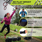 Pro-Tec Athletics 3D Flat Wrist Support, Wrist Brace, Compression Wraps, Pain Relief, Adjustable, Men & Women, Carpal Tunnel Pain Relief, Easy to Use, Working Out