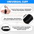 Universal Cuff Utensil Adjustable Holder Strap for Hand Grip, Adaptive Utensils Aids Spoon Fork Holder Strip, for Parkinson and Weak Grip Patient Disabled Adaptive Equipment