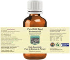 Pure Chilli Seed Essential Oil (Capsicum annum) Steam Distilled 100ml (3.38 oz)