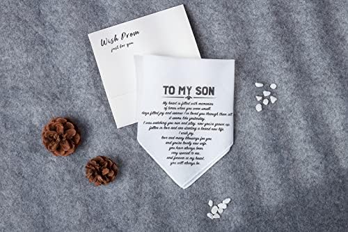 Father Of The Bride Handkerchief Gifts Wedding Gift From Daughter, White Handkerchiefs For Bridal's Father