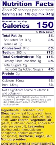 Betty Crocker Bisquick Pancake and Baking Mix, Original, Makes About 60 Pancakes, 40 oz