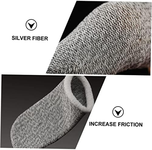 6Pcs Sweat Game Thumb Covers Breathable Finger Sleeves for Mobile Gaming Comfortable Fit Reduce Screen Resistance Game Performance