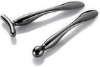 LISAPACK 2PCS Metal Eye Cream Applicator Wand Stick, Massager Tool for Facial Massage, Reduce Puffiness (Champagne)