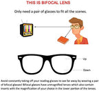 YEIN Bifocal Reading Glasses, Photochromic Gray for Men/Women（Black Purple, 0.00/+1.75 Magnification）