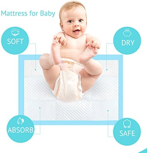 Baby Disposable Underpad 100 Count Incontinence Changing Pad Baby Diapers Newborn Pads Soft Breathable Waterproof Leak Proof Quick Absorb 13X18 Inch