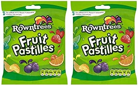 Rowntrees Fruit Pastilles Bag 143g (Pack of 2)