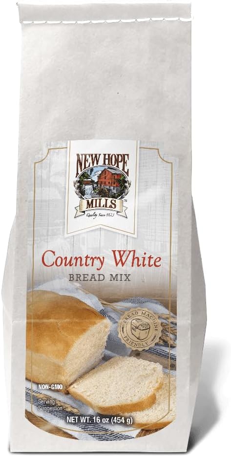 Country White Bread Mix by New Hope Mills - Classic Homemade Bread, Non-GMO - 16 oz