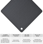 Smithcraft Yellow Silicone Trivets Mats Hot Pads for Cooking, Dish, Pan and Pot, Heat Resistant Trivet Mats for Counter Top,Workshop,Coffee or Placemats 4 Pack,Size:7.5x7.5 Inch,Shape:Square