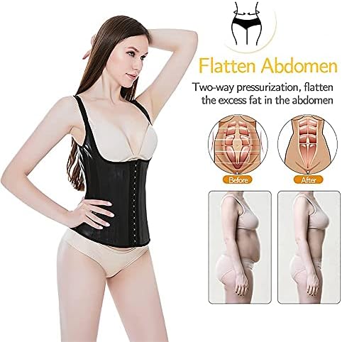 Latex Waist Trainer for Women Underbust Sport Workout Corset Girdle Shapewear Hourglass Body Shaper