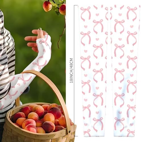Gardening Sleeves, Farm UV Sun Protection Cooling Arm Sleeves with Thumb Hole