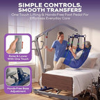 ProHeal Patient Lift - Safe and Easy Bariatric Full Body Patient Transfer Lifter for Home Use and Facilities - Floor, Low Bed and Chair Lifting, 600 LBS Weight Capacity, 6 Point Spreader Bar