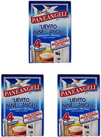 Paneangeli:"Lievito Pane degli Angeli" Vanilla Yeast for Microwave Oven with Grill - 12gr Packages (Pack of 3)