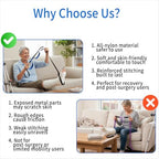 42 Inch Leg Lifter Strap Hand Grip for Adult, Senior, Elderly,Long Legs, Mobility aids