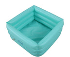 Obbomed HB-1700N New and Handy air Valve Foldable Portable, Folding Inflatable Portable Travel Spa Foot Care Bath Basin –Inflated Size: 16.5(L) x 16.5(W) x 7.0(H) inches – 4.2 Gallons Capacity