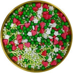 Strawberry Sprinkles Candy Mix Size Edible Pearls Cake Decorations Cupcake Toppers Cookie Decorating Perfect for Wedding Party Valentine Halloween Christmas Supplies 4.58OZ