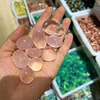 Meditation Home Natural Pink Roses Quartz Crystal Stone Gravel Beads Rock Chip Beads Lucky Healing Natural Stone and Minerals Health Decoration (Size : 100g)