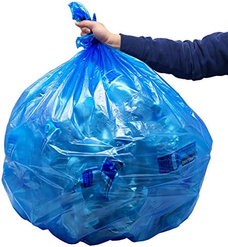 Reli. SuperValue 40-45 Gallon Recycling Bags | 100 Count | Blue Trash Bags