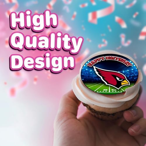 30 x Edible Cupcake Toppers Themed of Cardinals Collection of Edible Cake Decorations | Uncut Edible on Wafer Sheet