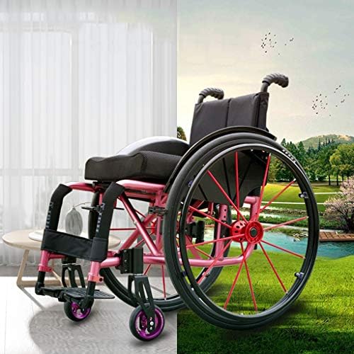 Drive Lightweight Sports Wheelchair with Handbrakes and Quick Release Rear Wheels Shock Absorber Trolley,White
