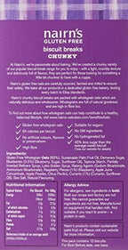 Nairn's Gluten-Free Blueberry & Raspberry Chunky Oat Biscuit Breaks 160g (Pack of 2)
