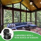Screen Spline - 0.165", 250 Feet Roll – Round, Retainer, Hollow Spline - Bulk Screen Holder Spline for Screen Door, Window Mesh & Mosquito Net Fixing - Screen Door Repair & Replacement Spline - Black