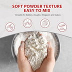Soeos Thai Rice Flour 48 Ounce (Basic), 1 Pound(Pack of 3), Rice Flour for Baking or Cooking, All Natural White Rice Flour for Sourdough Bread, Vegan, Gluten-Free