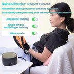 Self-Training Rehabilitation Robot Gloves, Finger Flexion Training Assistance, Suitable for Patients with Hand Dysfunction Due to Stroke, Hemiplegia(Size:L Code,Color:Left Hand)