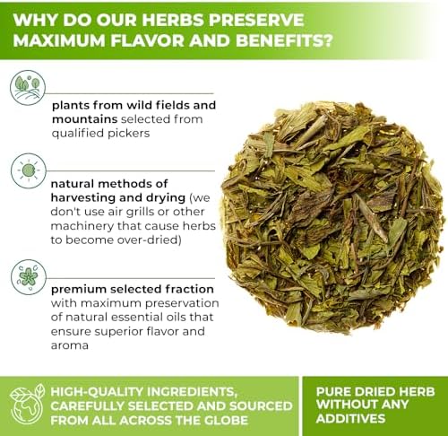 50 Bags Lovage Leaf Herb Tea (Levisticum Officinale) – 50 Count 1.5g Herbal Bags Hoja De Levístico