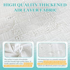 Wedge Pillow Case Cover 25x24x12 Bed Wedge Pillowcase Triangle Incline Wedge Pillow Covers for Sleeping Waterproof Pillow Cases Protector with Zipper & Pocket (Waterproof Cover Only)