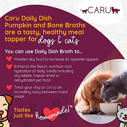 CARU Daily Dish Chicken Broth Meal Topper for Dogs and Cats - 1.1 lbs