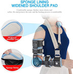 Hinged Elbow Brace ROM Elbow Brace Support with Strap Sling Adjustable Post Op Elbow Stabilizer Splint Arm Injury Recovery Support After Surgery for Dislocated Arm Ligament and Tendon Repairs (Right)