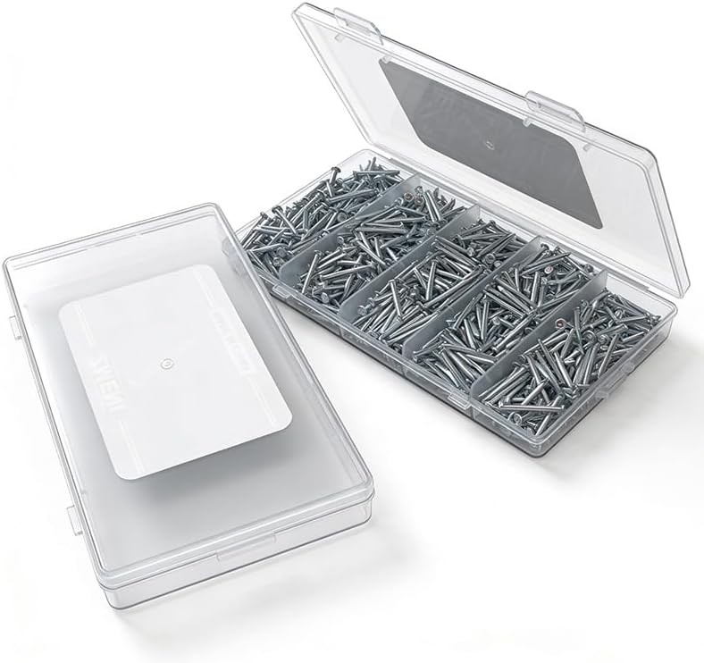 ¾ Concrete Nails – High Strength Masonry Nails (780 PCS) – Galvanized for Hanging Pictures, Frames, Shelves on Brick, Cement, Wood – Heavy Duty & Bend Resistant