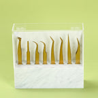8 Holes Tweezers Holder, Acrylic Rack Storage Eyelash Extension Tools with Dust Cover Tweezer Display Stand Holder Eyelash Extension Supplies Acrylic Display Stand Tool Salon