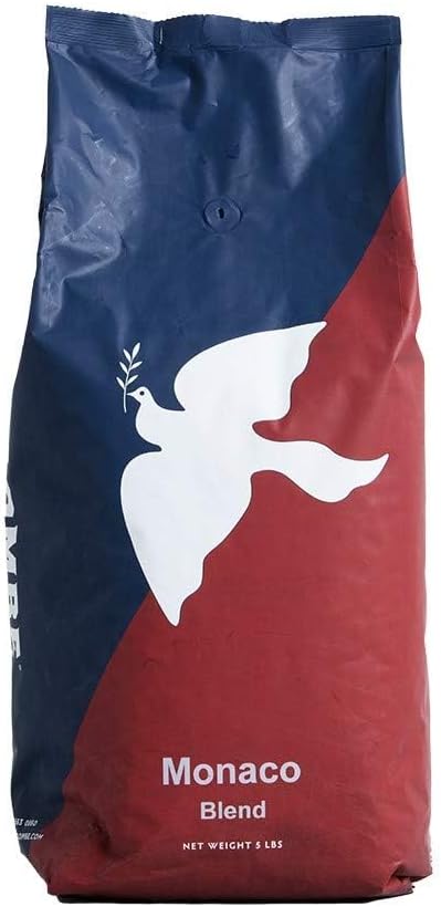 La Colombe Monaco Medium Roast Whole Bean Coffee - Notes of Milk Chocolate, Graham Cracker, Black Cherry, 5 Pound (Pack of 1)