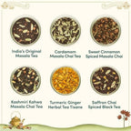 VAHDAM, Chai Tea Gift Set (12 varieties) Chai Loose Leaf Tea in Tin Caddy Gift Box | Exotic Chai Tea Blends | Gluten Free, Non GMO | Gifts for Men and Women | Gifts for Him/Her
