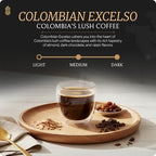 Red Sea Coast Colombian Excelso Coffee Beans - Single Origin Arabica from Huila Colombia - Premium Coffee with Almond, Dark Chocolate & Raisin Flavors - Smooth Balanced Brew - Dark Roast - 8 oz